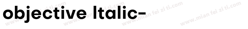 objective ltalic字体转换